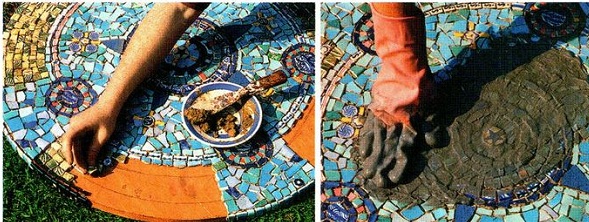 мозаичный столик своими руками