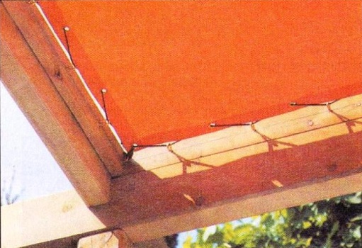Экономный вариант изготовления крыши навеса над террасой. 